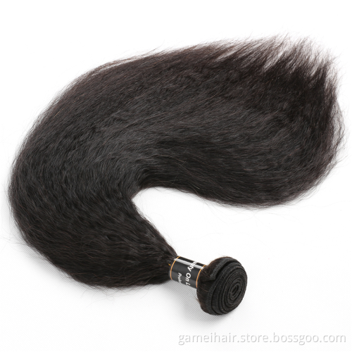 GMWIG Wholesale Hair Extensions 100% Raw Virgin Brazilian Bone Straight Double Drawn Human Hair Bundles Bone Kinky Straight Hair